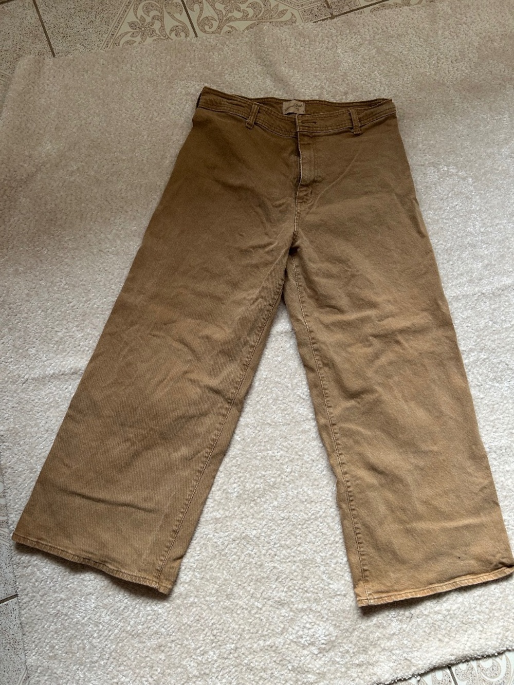 Women’s Universal Thread Tan Wide Leg Jeans Size 12
